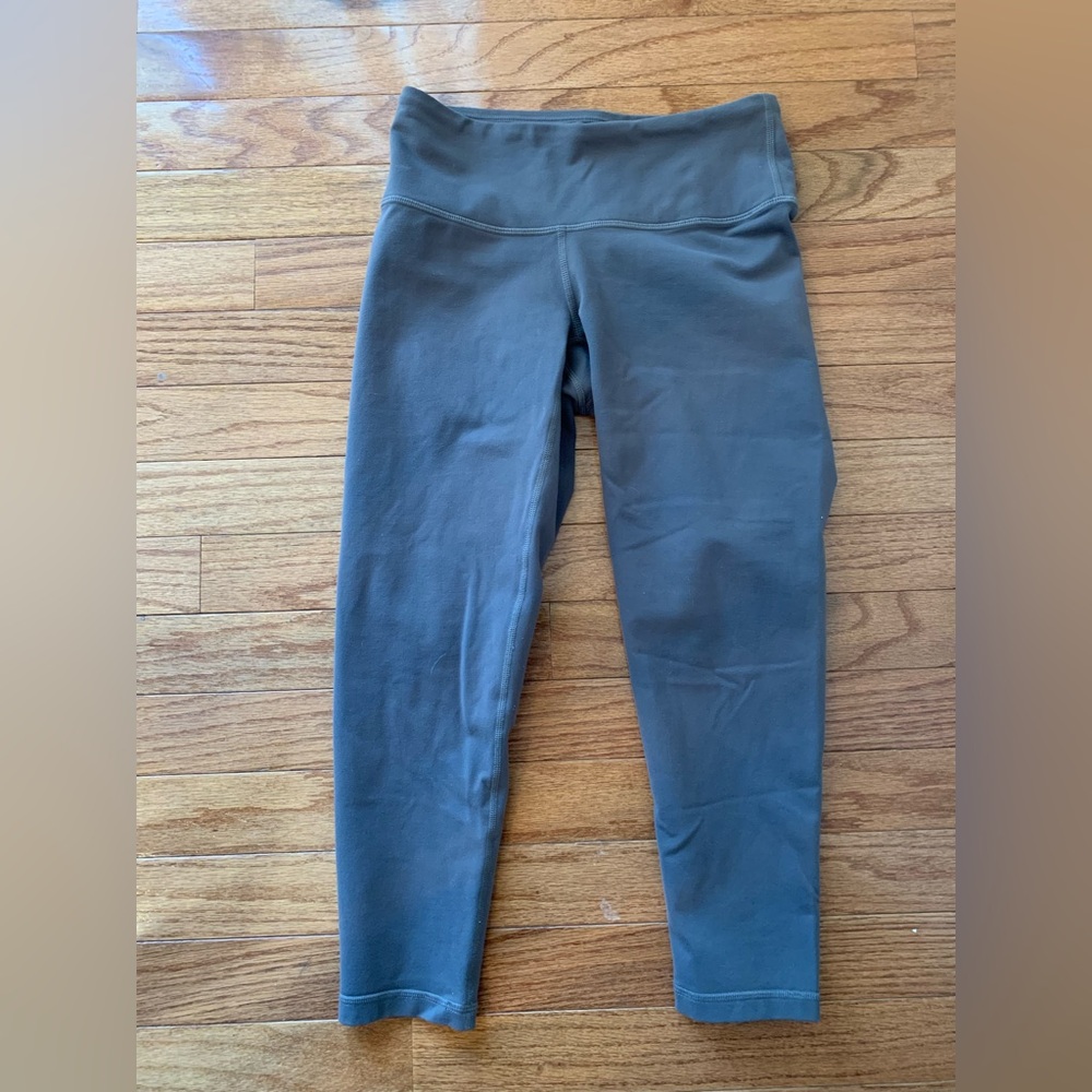Prana Leggings Gray Yoga Compression Capri Pants Womens Size XS